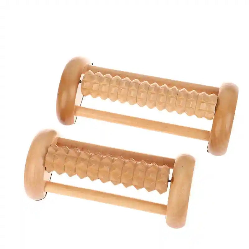 Wooden Foot Massager Roller | Deep Tissue Reflexology Tool Massage Roller Tidesmit