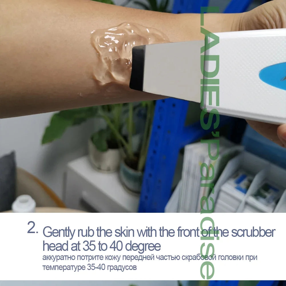 Ultrasonic Facial Skin Scrubber | Deep Pore Exfoliator & Spa Tool Scrubs Treatments Tidesmit