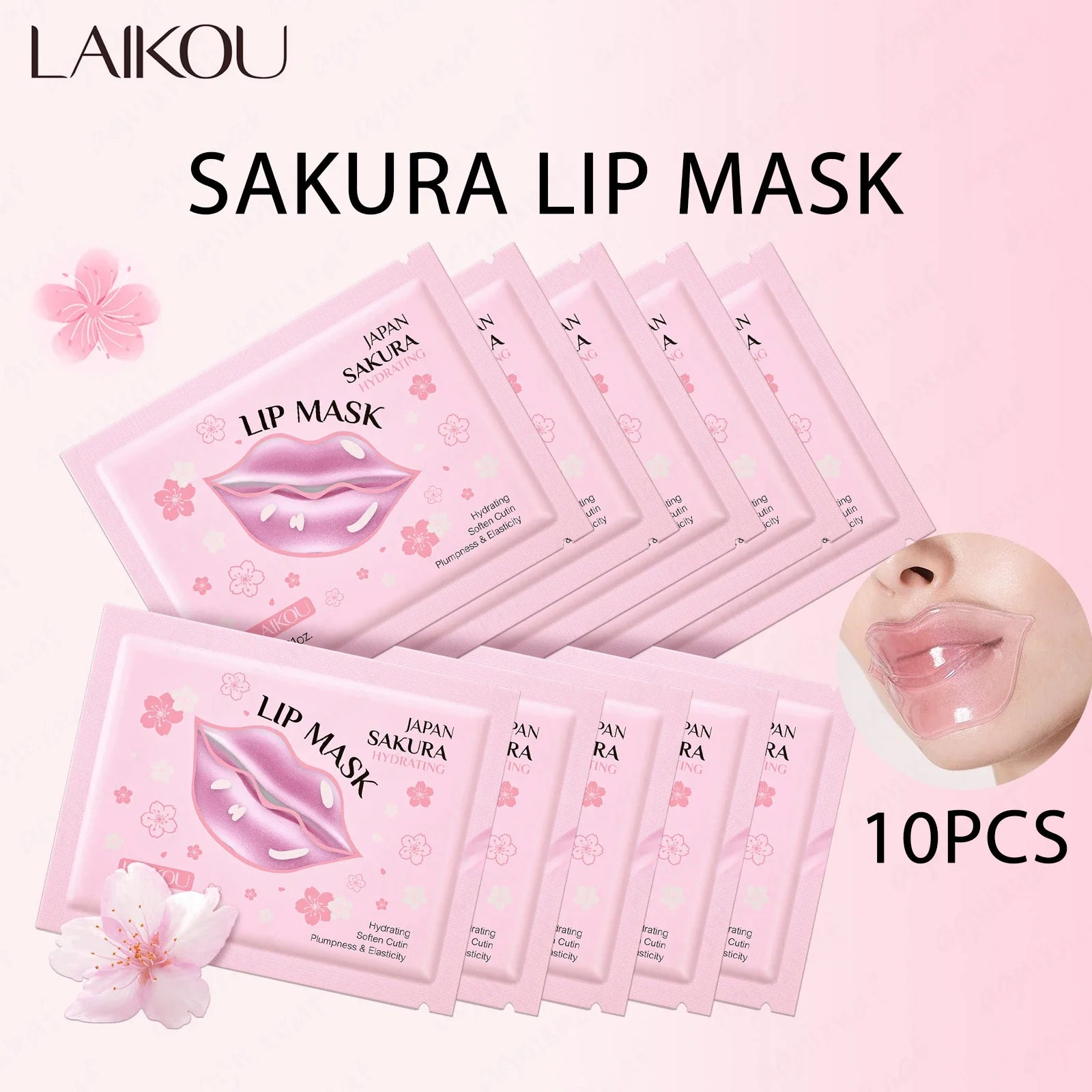 Hydrating Lip Mask Patches - Nourishing Gel Lip Care Treatment (10 Pack) Lip Care Tidesmit