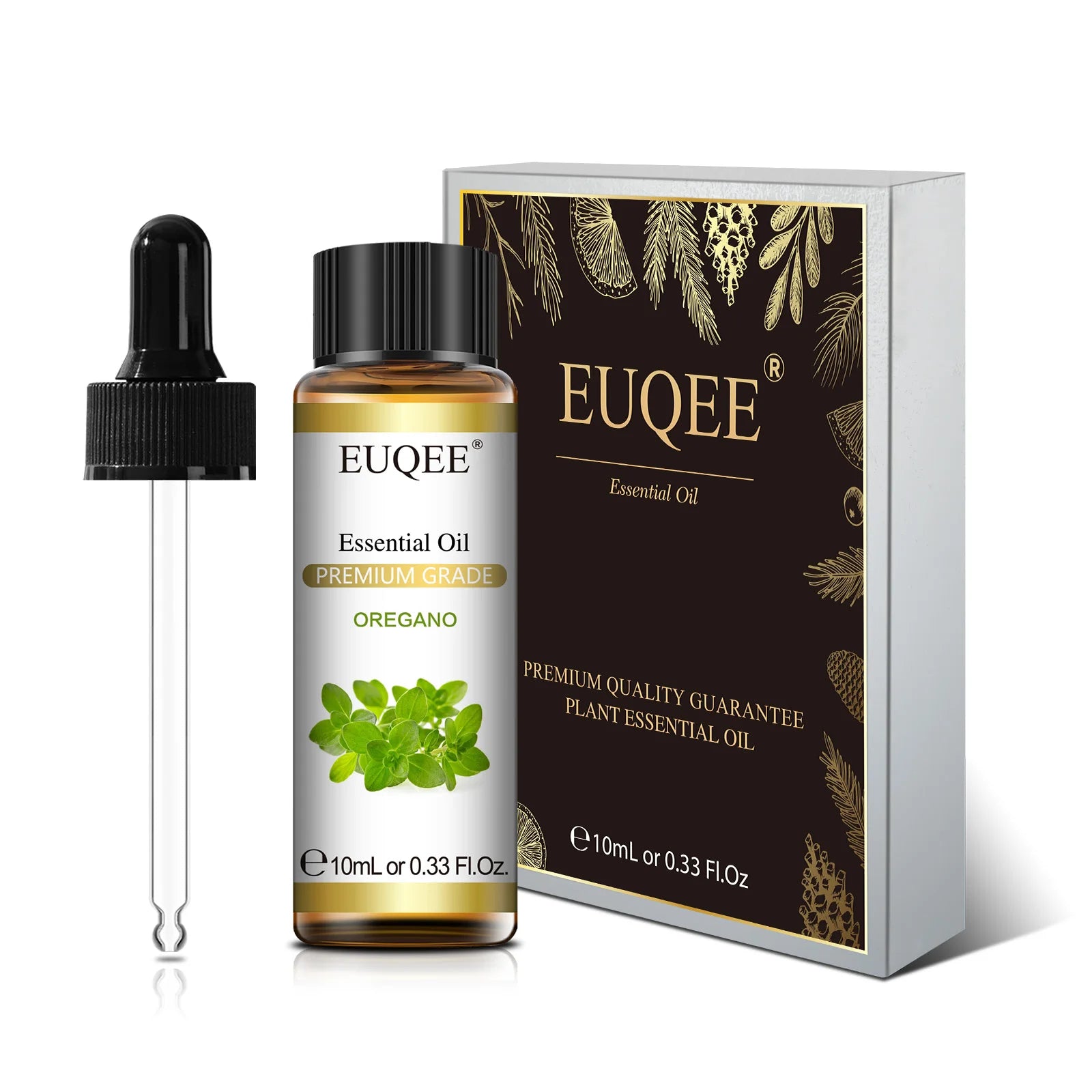 EUQEE 10ml Pure Essential Oil For Aromatherapy Diffuser-Jasmine Eucalyptus Frankincense Cinnamon Lavender Aroma Essential Oils