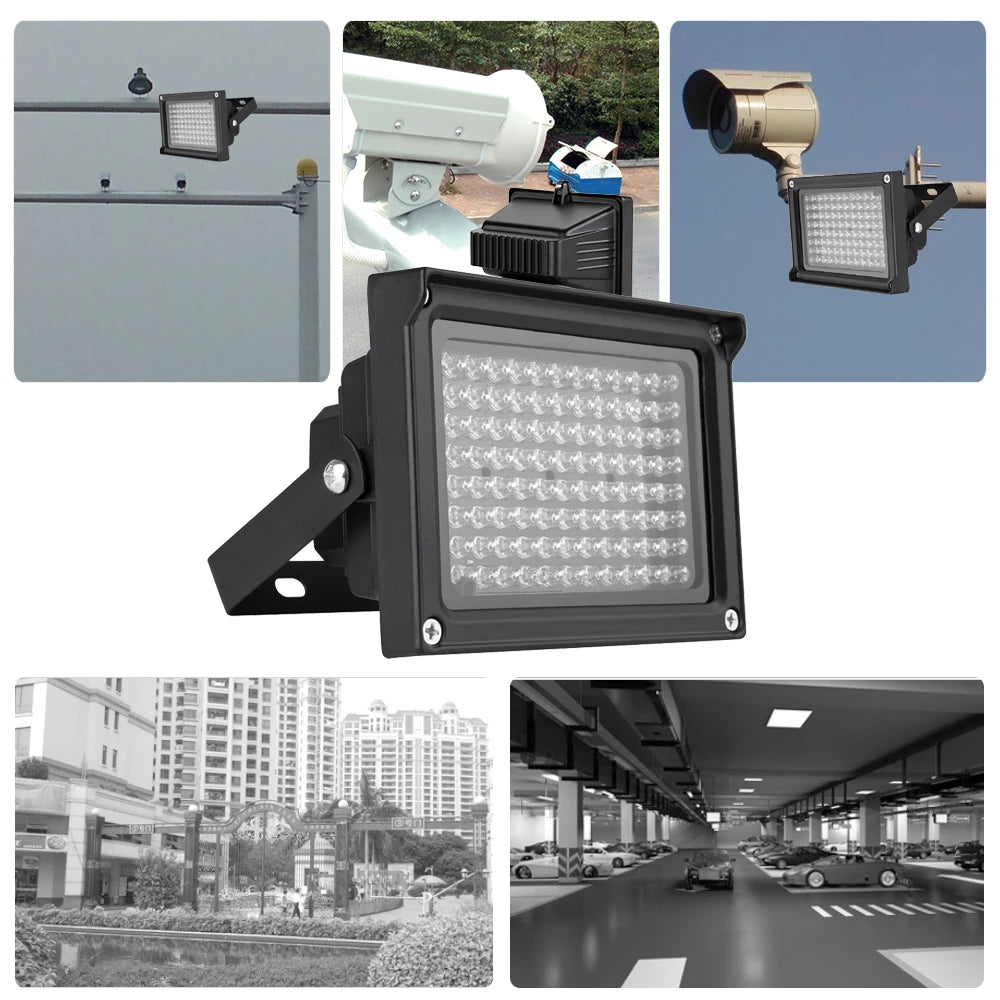 96 LED IR Illuminator Lamp for Night Vision CCTV Systems Tidesmit