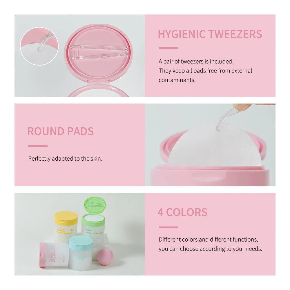 Toner Cotton Pads 80 Sheets - Gentle Skincare for Sensitive Skin Scrubs Treatments Tidesmit