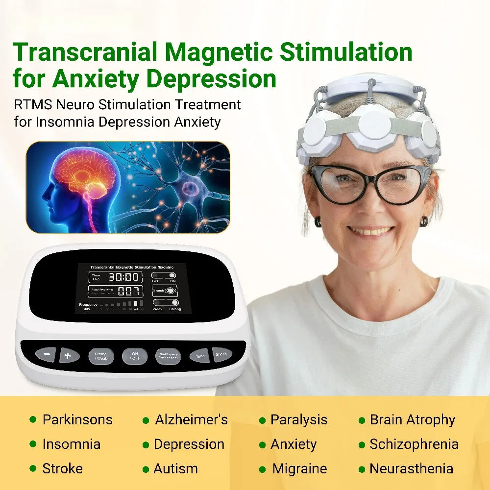 Transcranial Magnetic Stimulation Device for Anxiety Relief - Tidesmit Relaxation Treatment Tidesmit