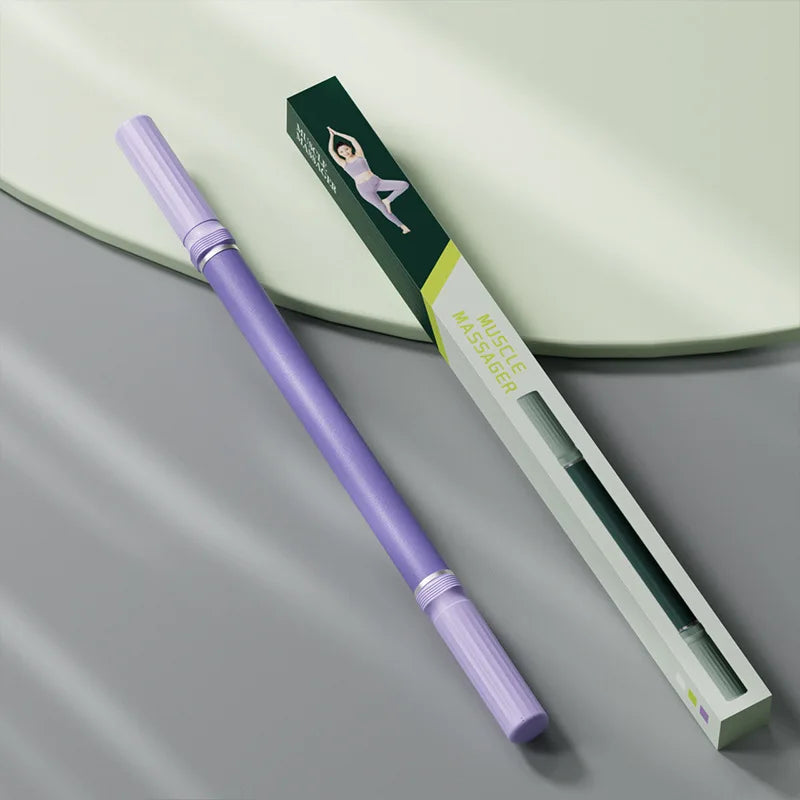 Fascia Massage Roller Stick for Deep Muscle Relief - Green/Purple Fascia Gun Purple Tidesmit