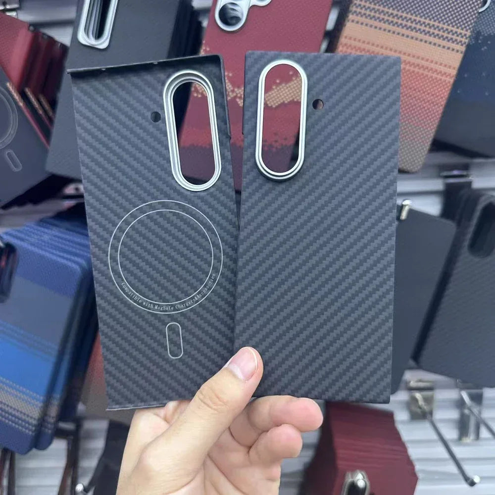 Samsung Galaxy Z Fold 7 Carbon Fiber Case - Slim Magsafe Cover Tidesmit