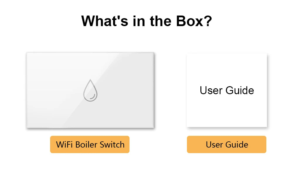 WiFi Boiler Switch 4400W App Timer for Smart Home Energy Management Tidesmit