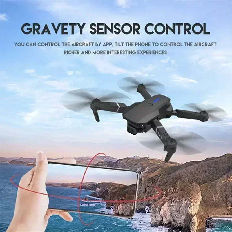 4K WiFi FPV Camera Drone - Foldable RC Quadcopter with HD Lens Tidesmit