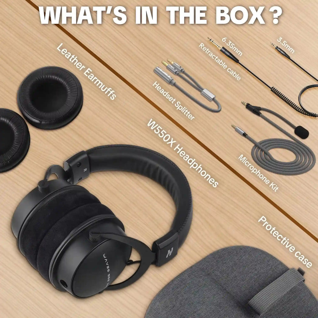 Over-Ear Headphones with Active Noise Cancellation & Mic - W550X Tidesmit