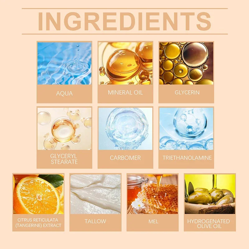 1/3/5pcs Beef Tallow Honey Cream Brand Facial Care Moisturizing Smooth Skin Light Non-greasy Cream Gentle Hydrating Moisturizer