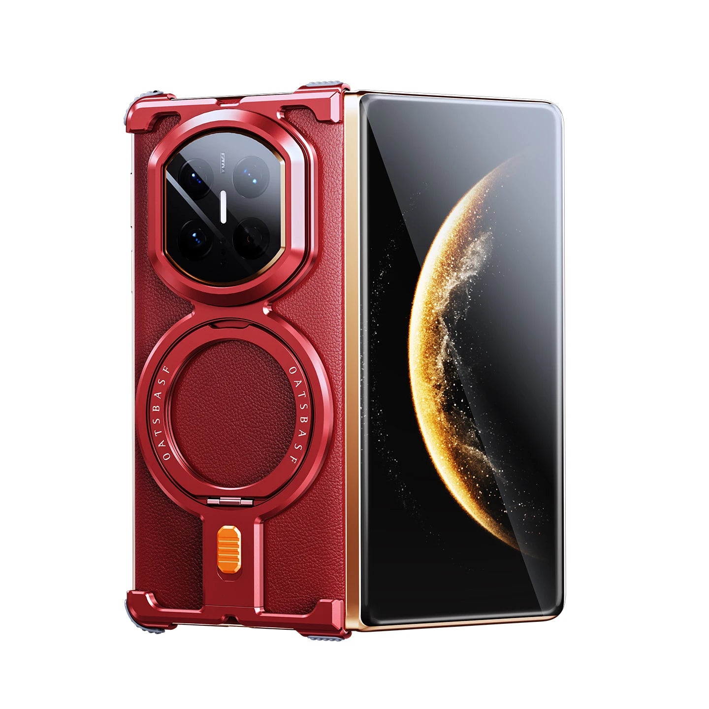 Huawei Mate X7 Case with Magnetic Kickstand - Military-Grade Protection Red Tidesmit