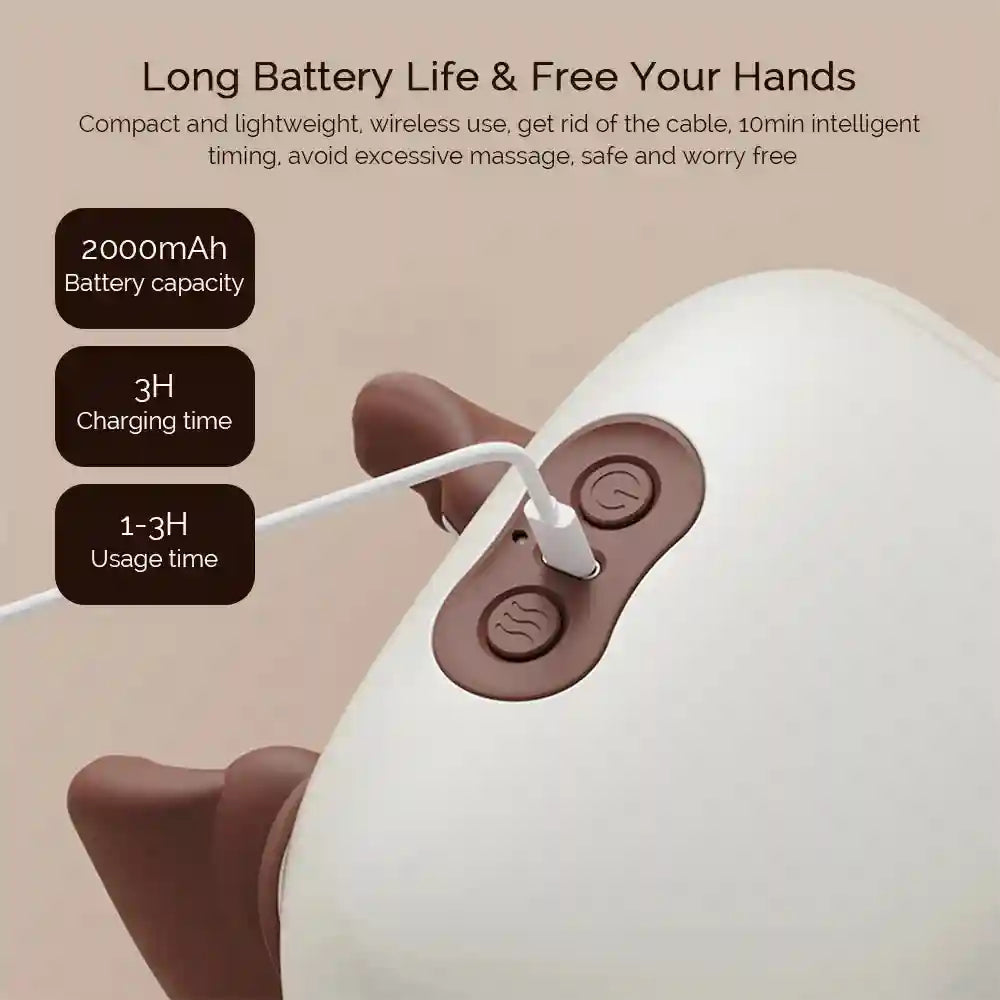 Tidesmit 4D Electric Massager - Portable Neck and Shoulder Relief Back Massage Instrument Tidesmit