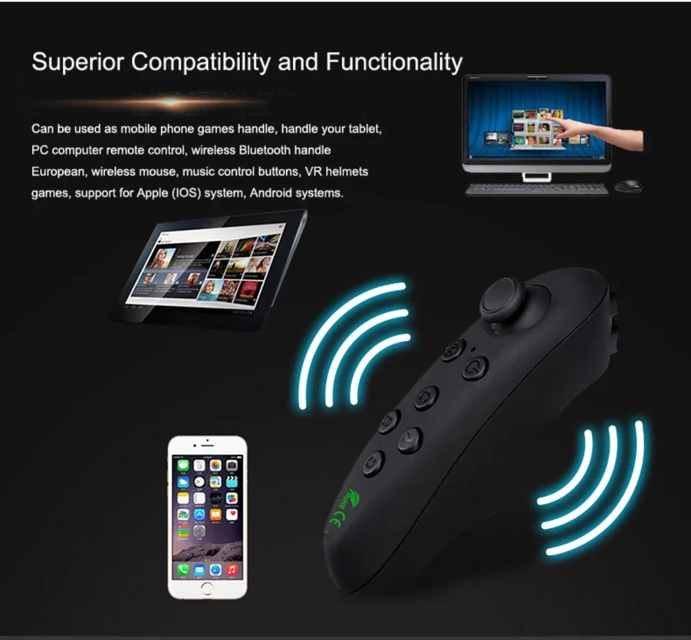 VR Headset for Smartphone - Immersive 3D Glasses for Mobile Media Tidesmit