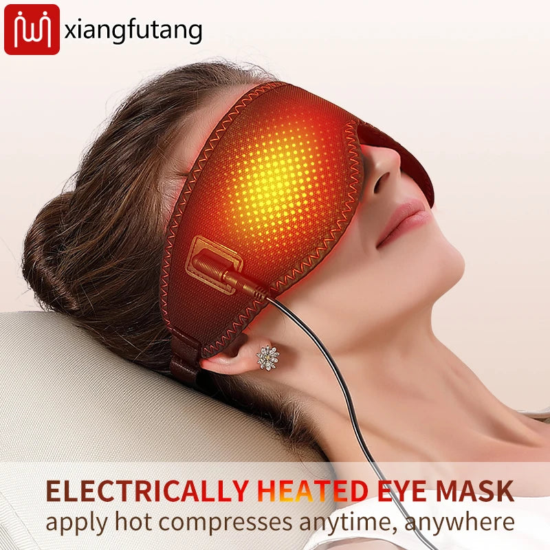 Electric Heated Massage Eye Mask for Eye Fatigue and Deep Relaxation Relaxation Treatment Tidesmit