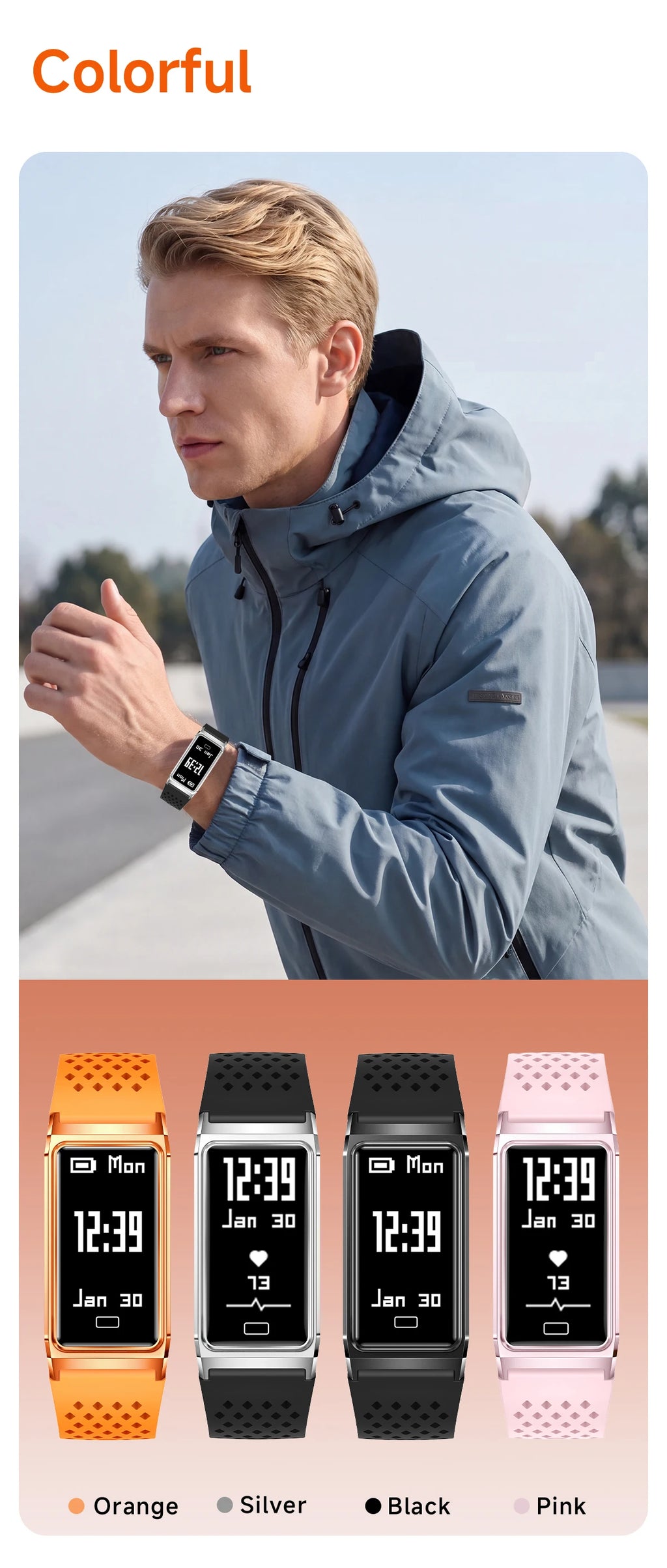 LIGE Women Smart Bracelet Heart Rate Sleep Monitor Health Band Waterproof Sports Fitness Tracker Men Smartwatch For Android iOS