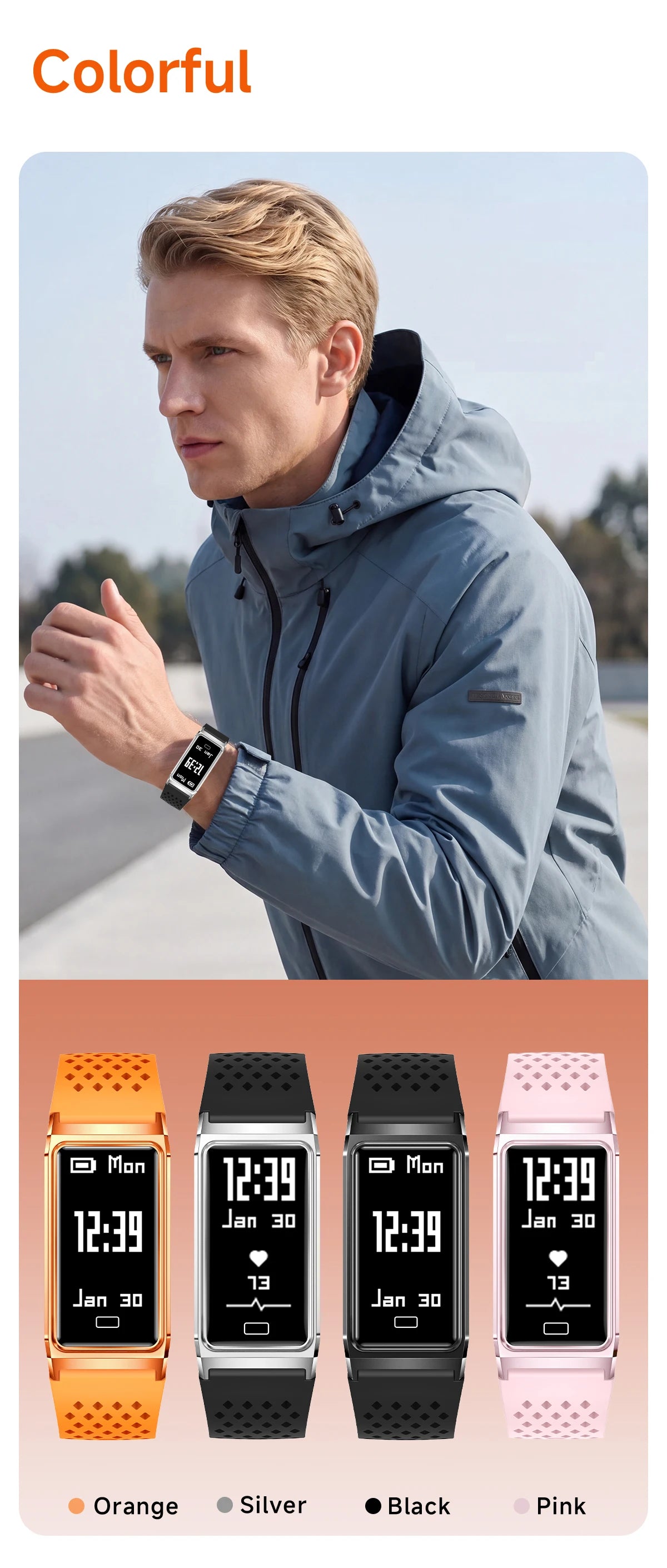 LIGE Women Smart Bracelet Heart Rate Sleep Monitor Health Band Waterproof Sports Fitness Tracker Men Smartwatch For Android iOS