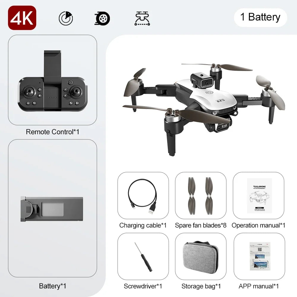 Tidesmit GPS Camera Drone with Obstacle Avoidance and Dual 6K Lens S2S Dual-4K Tidesmit