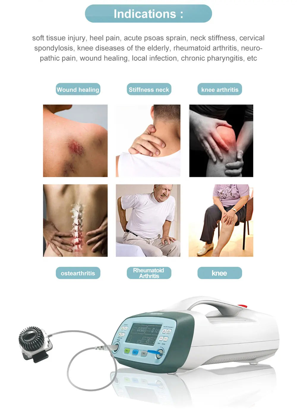 Cold Laser Therapy Device 810nm | Pro Muscle Relief Wellness Tool Body Shaping Massage Equipment Tidesmit