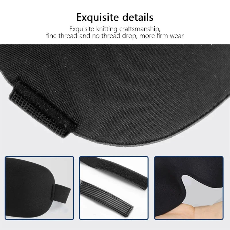 Sleep Mask Blockout Eye Mask for Side Sleeper Women Men Portable Blindfold Travel Sleeping Aid Eye Cover Slaapmasker