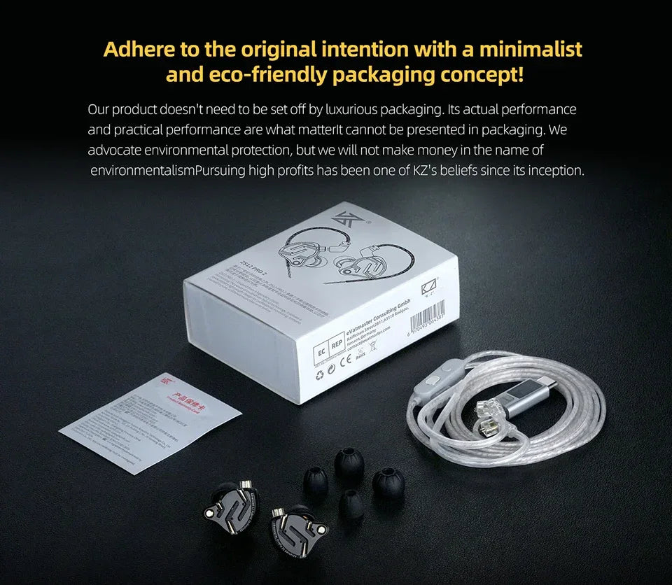 Wired Hybrid IEM Earphones HiFi Bass Gaming Audio | Tidesmit Tidesmit