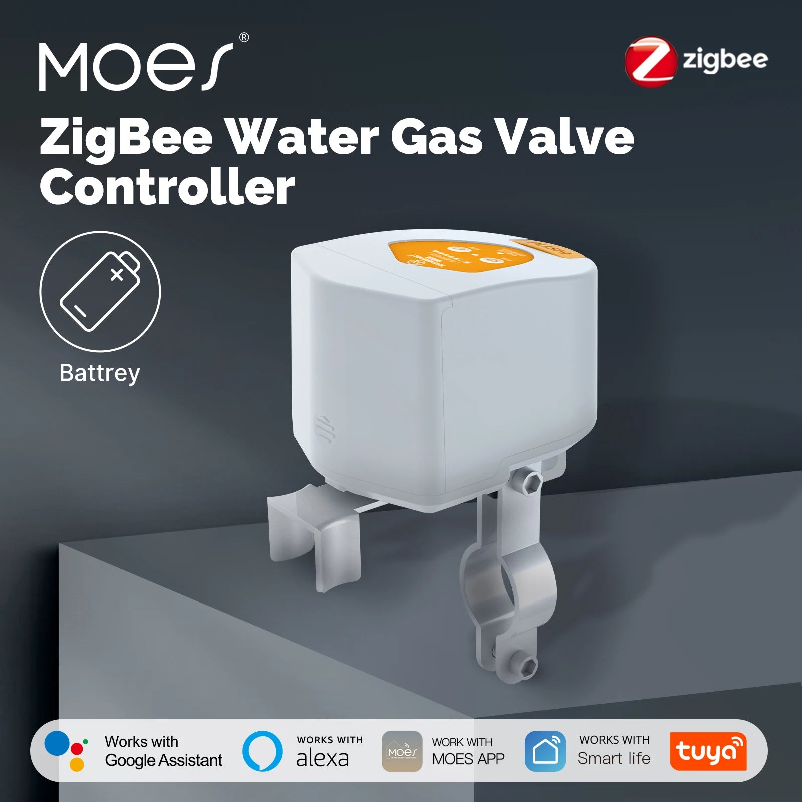 Zigbee Smart Water Valve Controller | Automatic Voice-Controlled Shut-Off Tidesmit