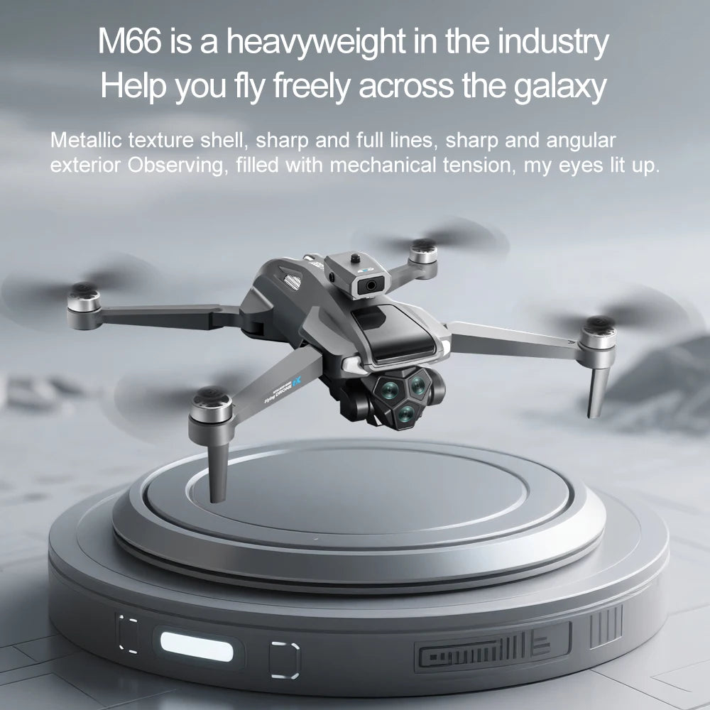 4K Camera Drone with Screen Remote & Triple Battery - M66-1 Tidesmit