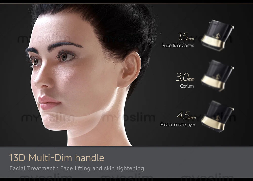 Tidesmit 22D MAX HIFU beauty machine for facial tightening, slimming, and body fat reduction, angled view 22.