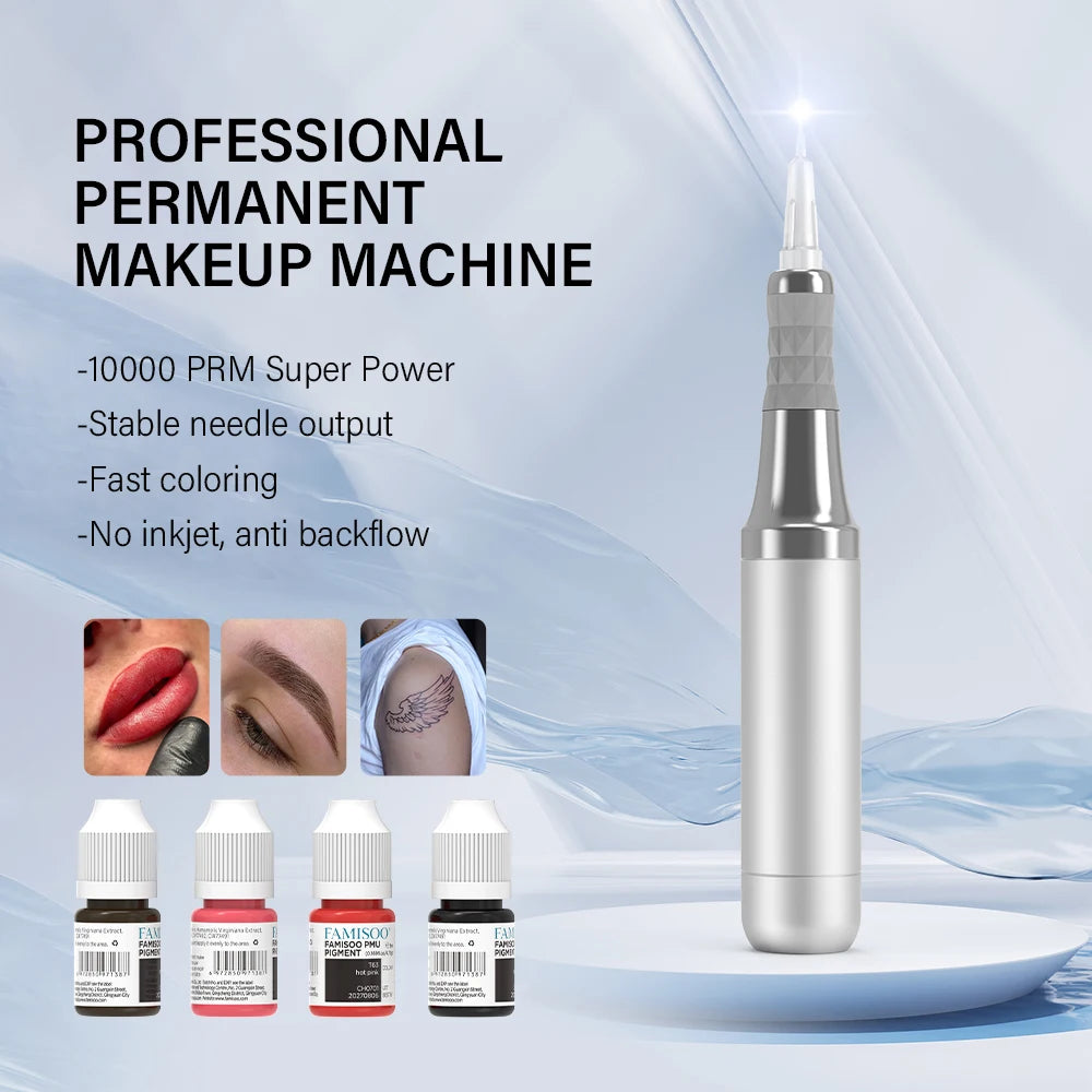 Wireless PMU Machine - Professional Rotary Microblading Pen Permanent Makeup Machines Tidesmit