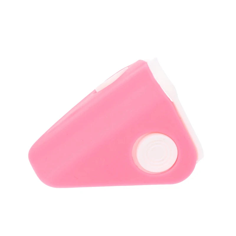 Pink nose shaper clip for lifting and straightening, a portable facial beauty tool for bridge shaping.