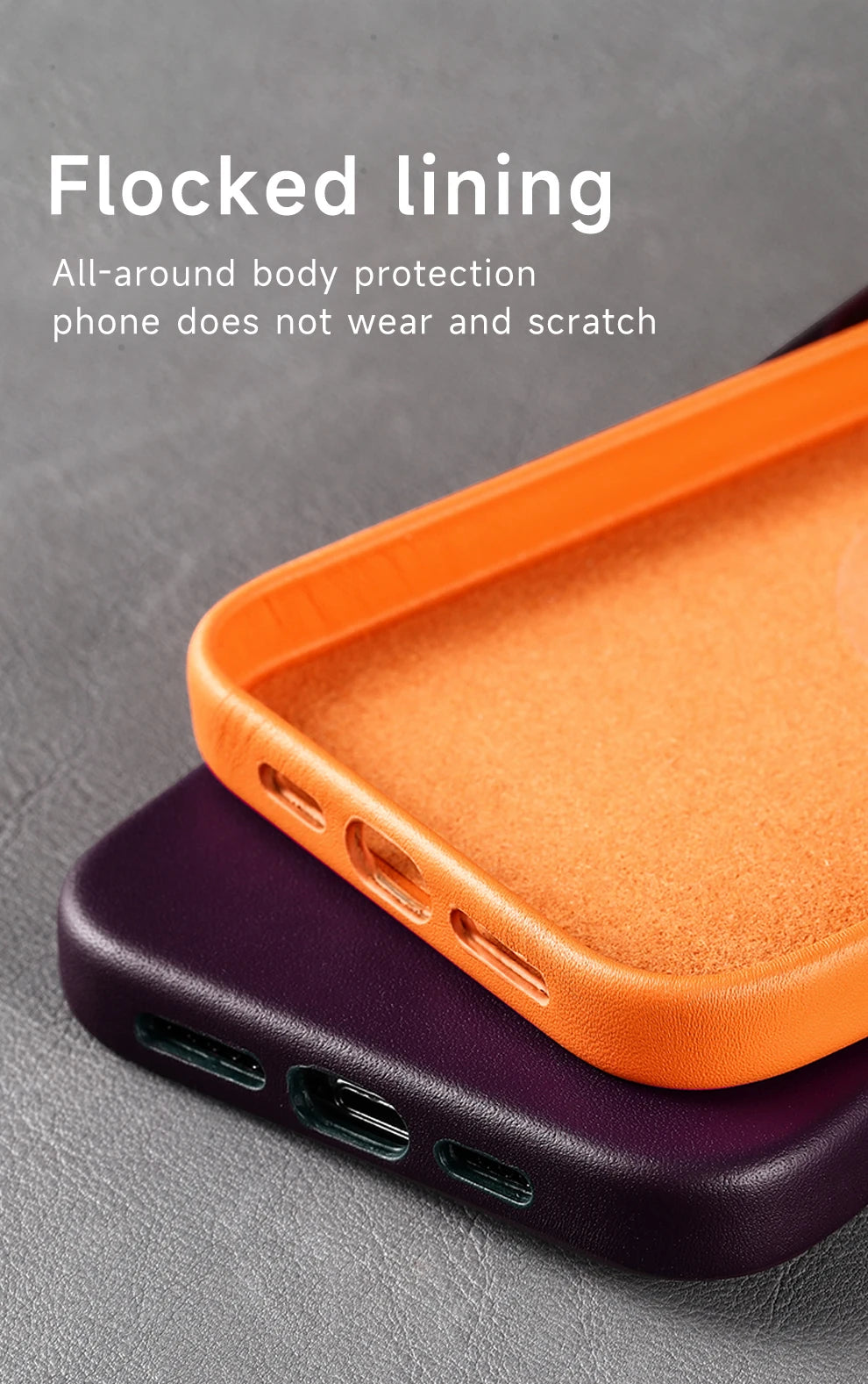 MagSafe Leather Phone Case for iPhone 17 Pro - Slim Shock-Absorbing Cover Tidesmit
