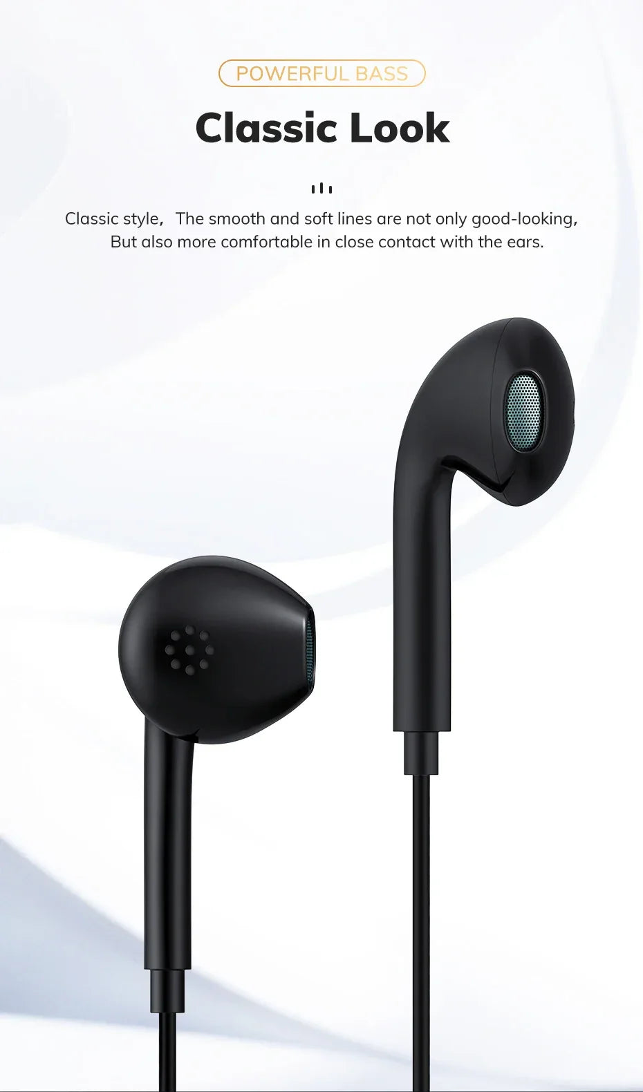 Wired In-Ear Headphones with Mic HiFi Sound by Tidesmit Tidesmit