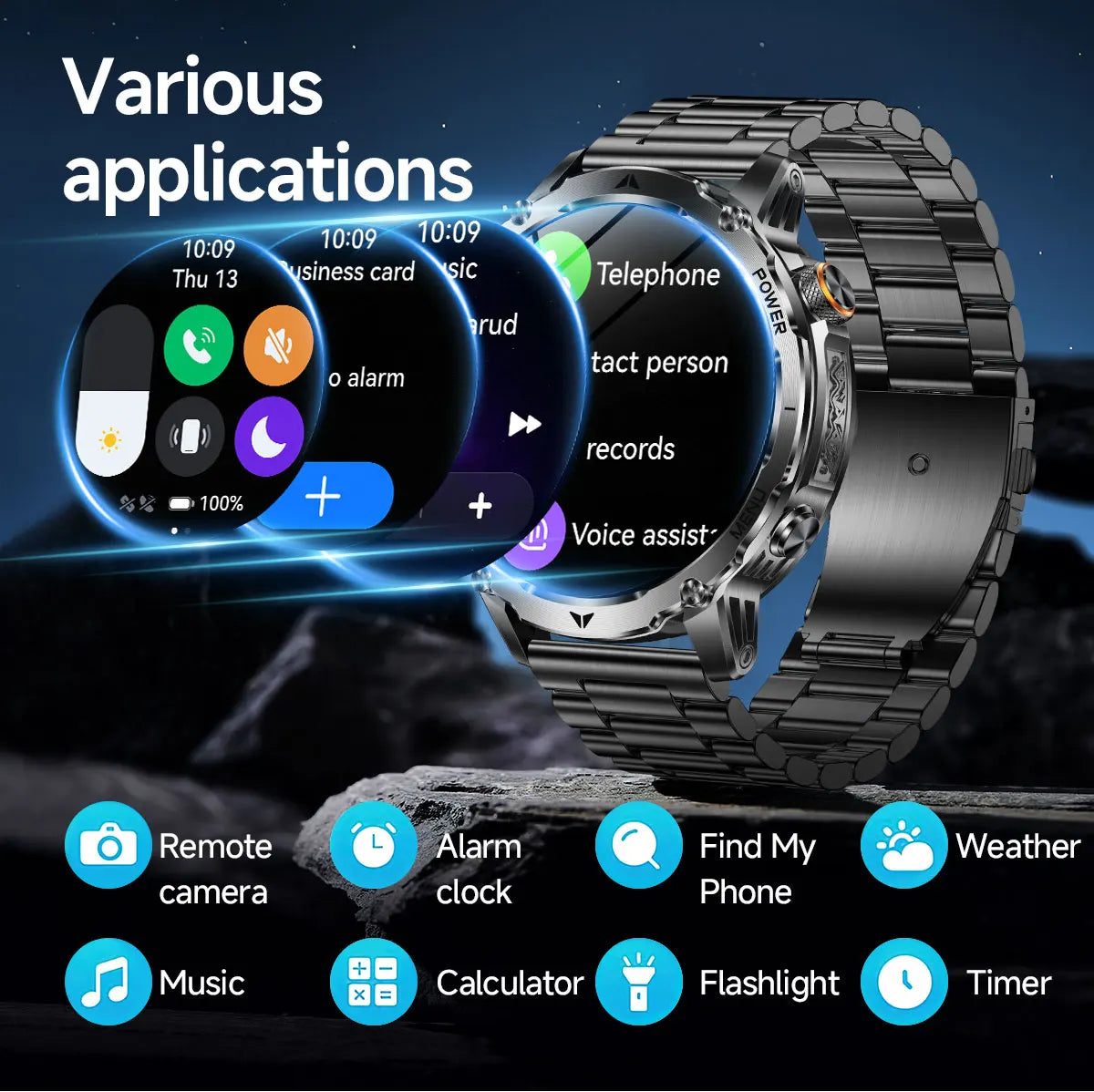 New T-Rex3 Ultra 1100mAh Battery Smart Watches GPS Track Compass IP69K Waterproof Sports Tracker Outdoors Military Smartwatches