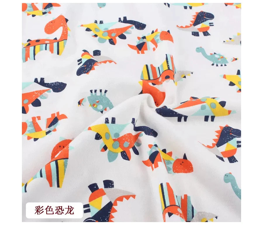 Baby Fabric Knit Jersey Print Fabric Sewing Material for Children's Garment 50*185cm Brocade Fabric Organic Fabric  Knitted