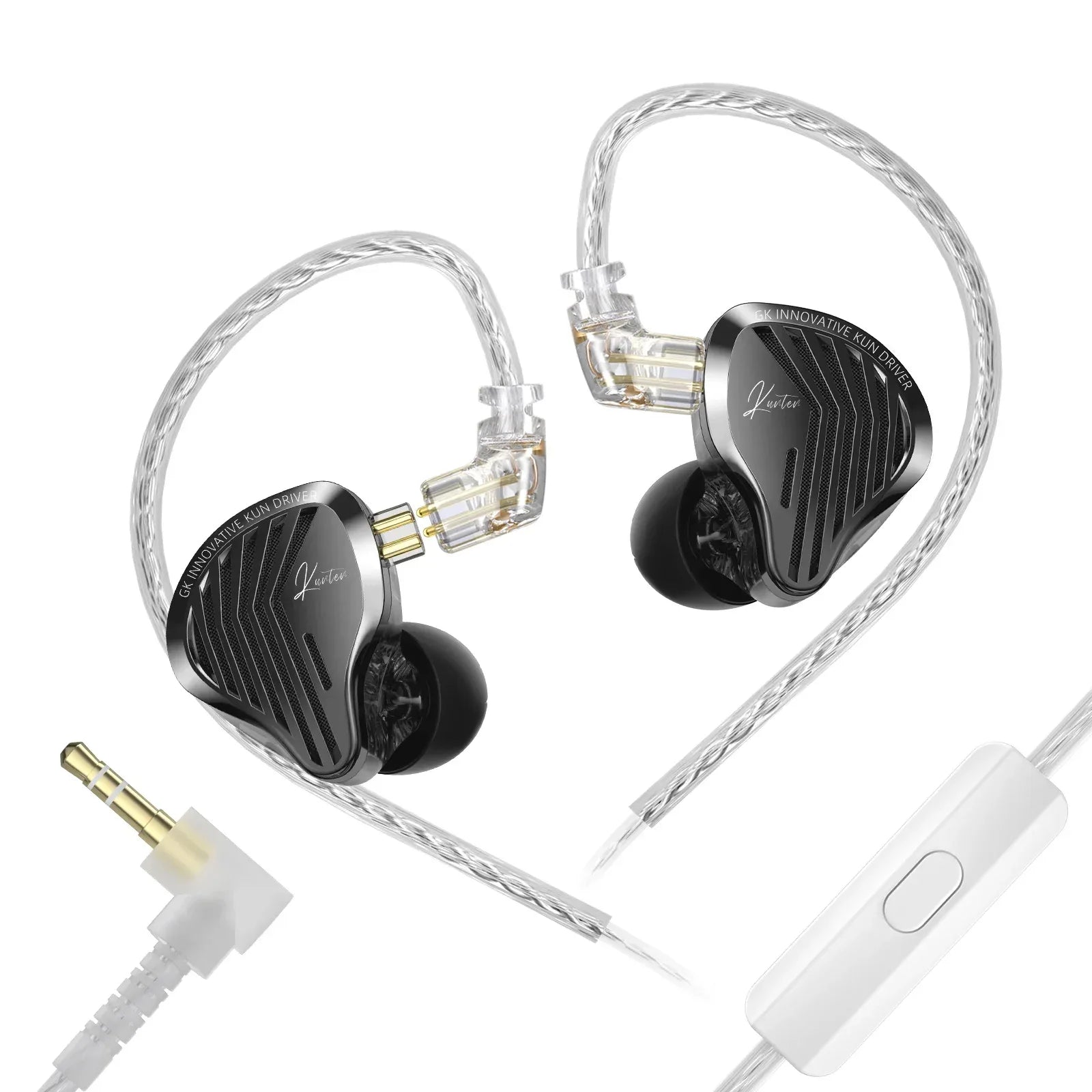 HiFi Wired Earbuds With Heavy Bass & Detachable 2-Pin Cable | Tidesmit 3..5mm Mic China Mainland Tidesmit