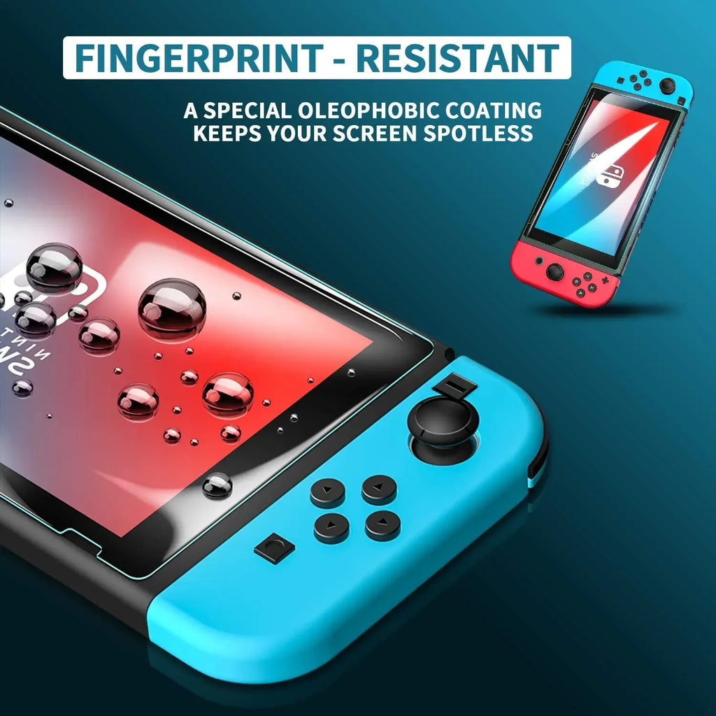 Nintendo Switch Tempered Glass Screen Protector 9H Anti-Scratch 2-Pack Tidesmit
