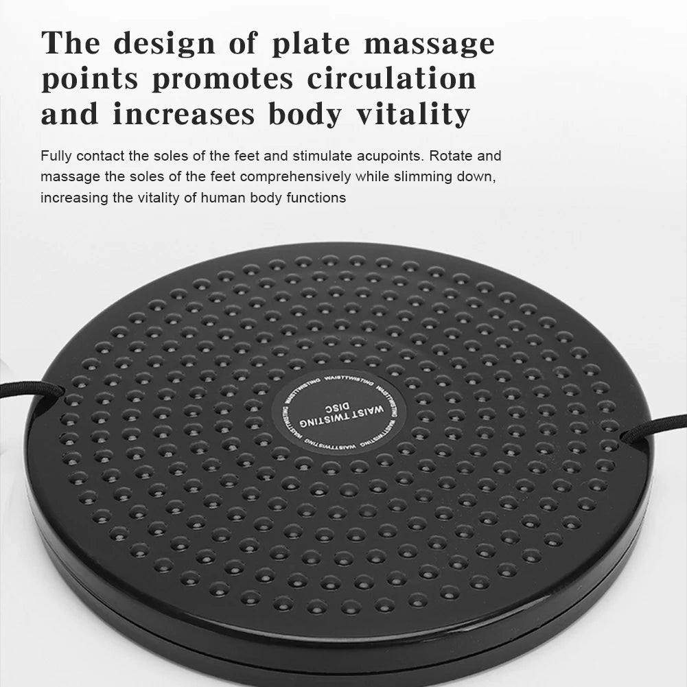Ab Twist Board with Foot Massage Disc for Core Toning and Slimming Body Shaping Massage Equipment Tidesmit