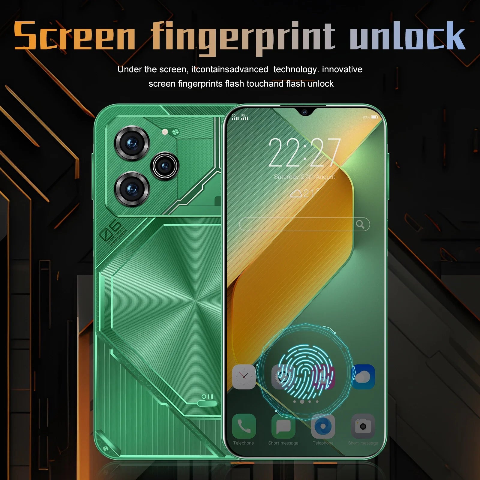 Pova 6 Pro 5G Smartphone 22GB 2TB Android 14 High-Capacity Device Tidesmit