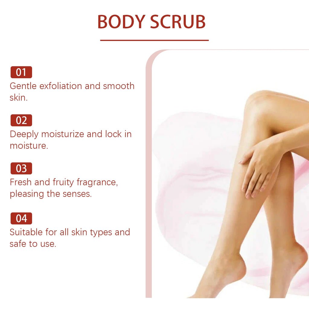 Exfoliating Body Scrub for Glowing Skin | Natural Deep Cleansing Formula Scrubs Treatments Tidesmit