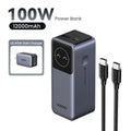 100W Fast Charging Power Bank | 12000mAh Laptop Battery Charger 100W Add US Charger Tidesmit