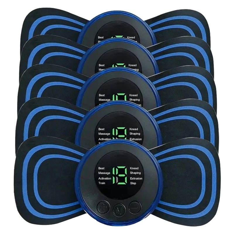 Portable Electric Massager for Muscle Relief - 8 Mode Wellness Device Massage Cushion Non-RC 5PC Tidesmit