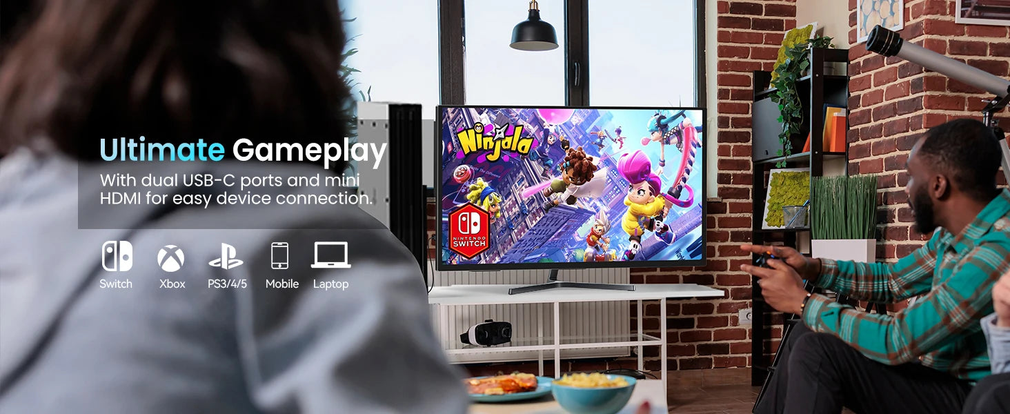 UPERFECT 24.5' 165Hz 2K Wall Mounted Computer Monitor 1440P 100% SRGB FreeSync IPS HDR Desktop Gaming Display for Laptop Mini PC