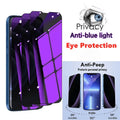 Anti Blue Light Privacy Screen Protector for iPhone 15 Pro Max for iPhone 15 3 Pcs Glass Tidesmit