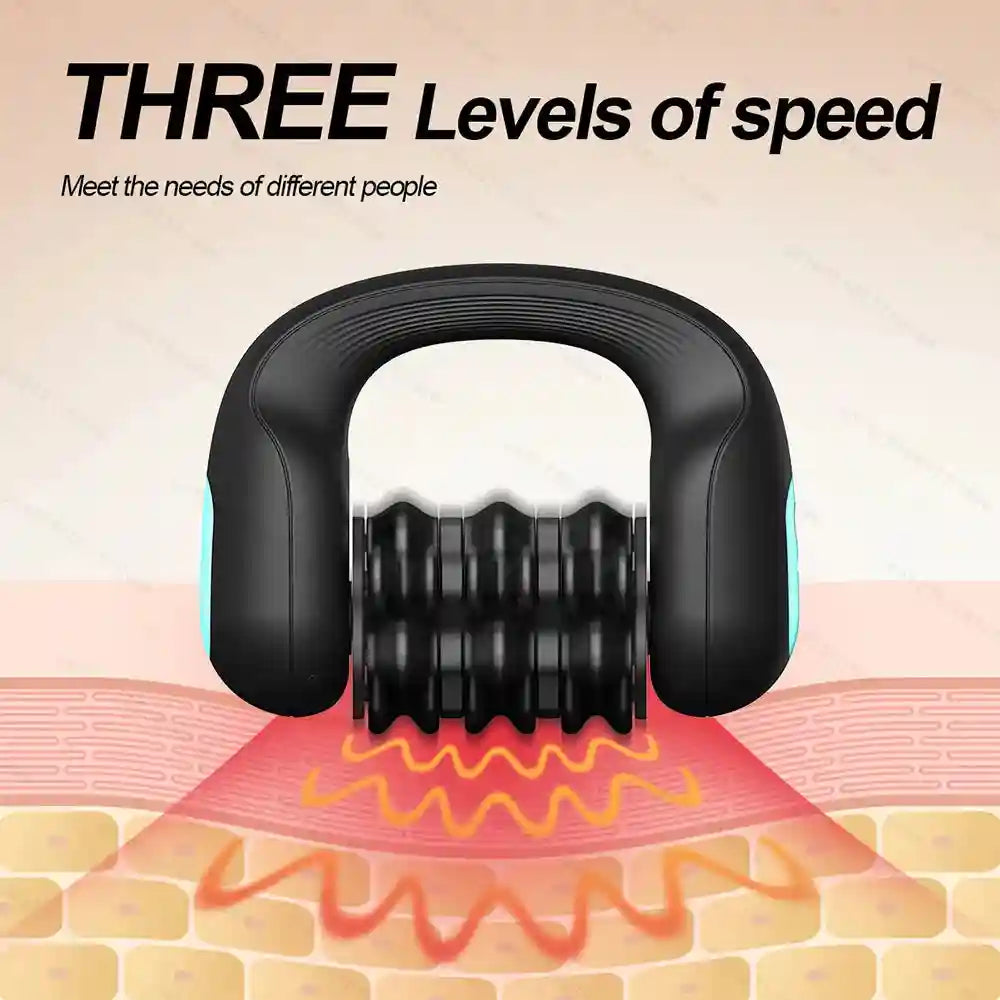 Electric Massage Roller | 3-Speed Deep Tissue Muscle Recovery Device Massage Roller Tidesmit