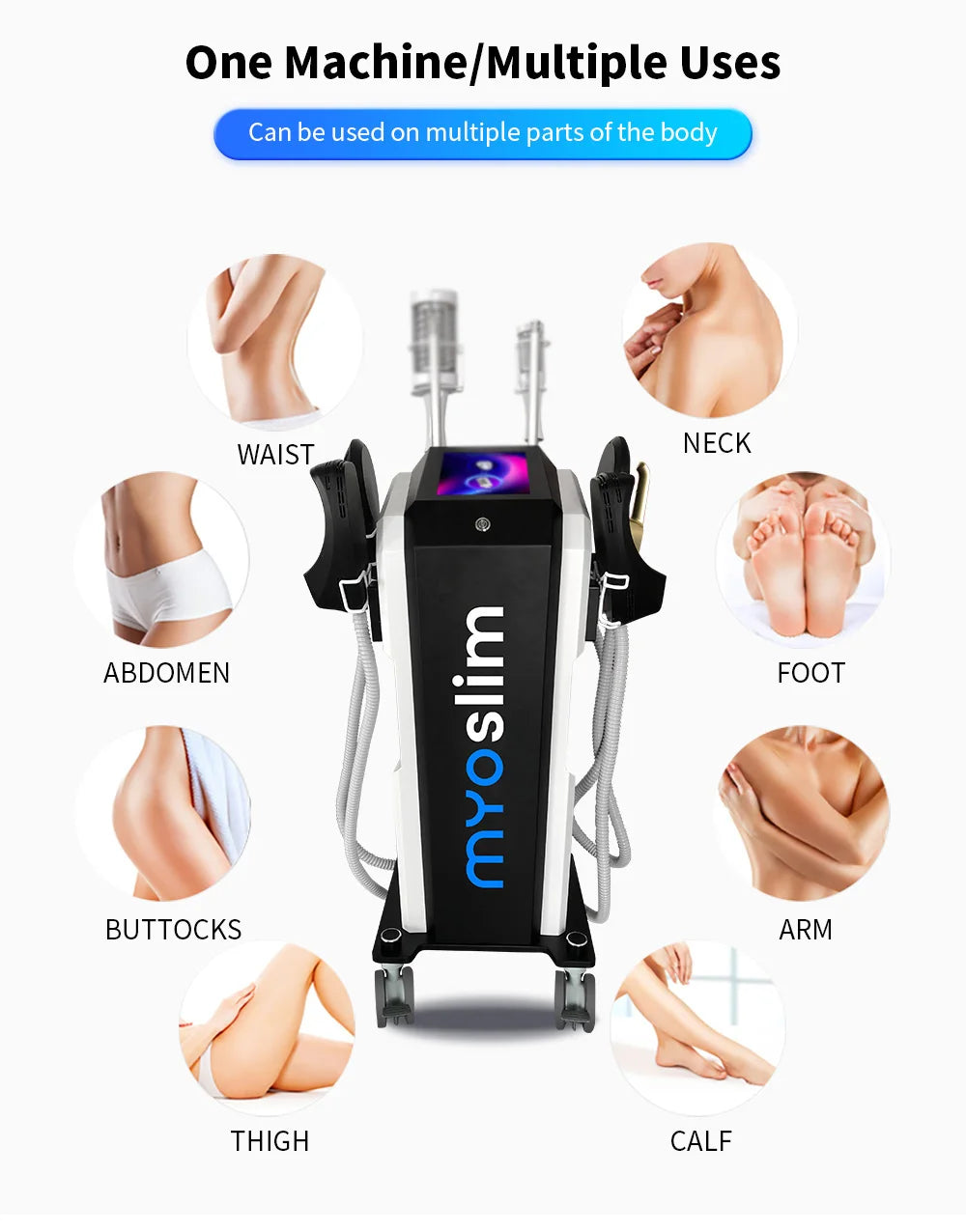 Body Sculpting Machine: 6500W RF Muscle Stimulator & Massager Body Shaping Massage Equipment Tidesmit
