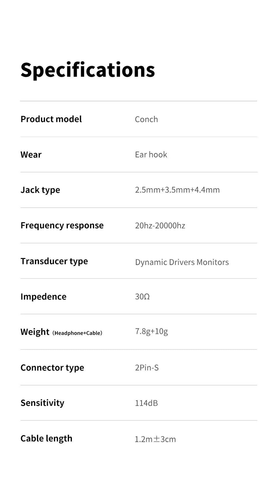 TRN Conch DLC Dynamic In-Ear Monitors with Hi-Res Audio by Tidesmit Tidesmit
