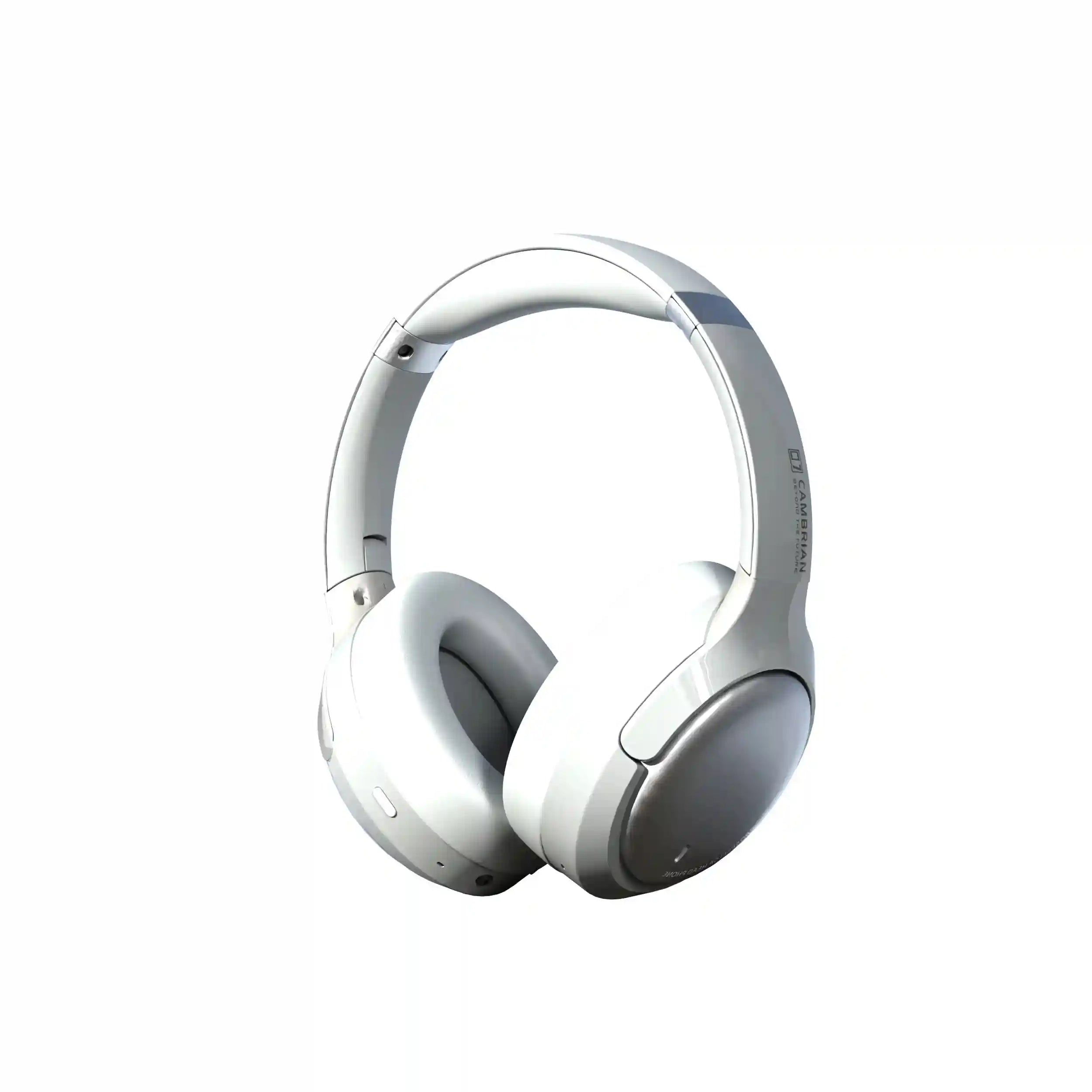 Wireless Active Noise Cancellation Headphones Over-Ear - Tidesmit White Tidesmit