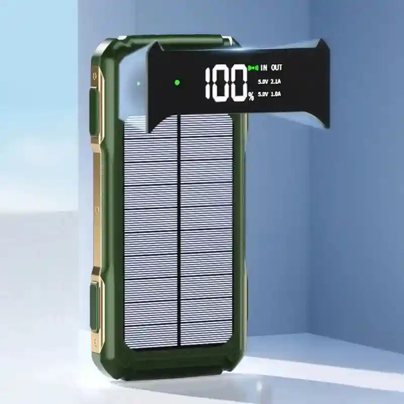 Solar Power Bank 200000mAh with Built-in Cables | Tidesmit Tidesmit