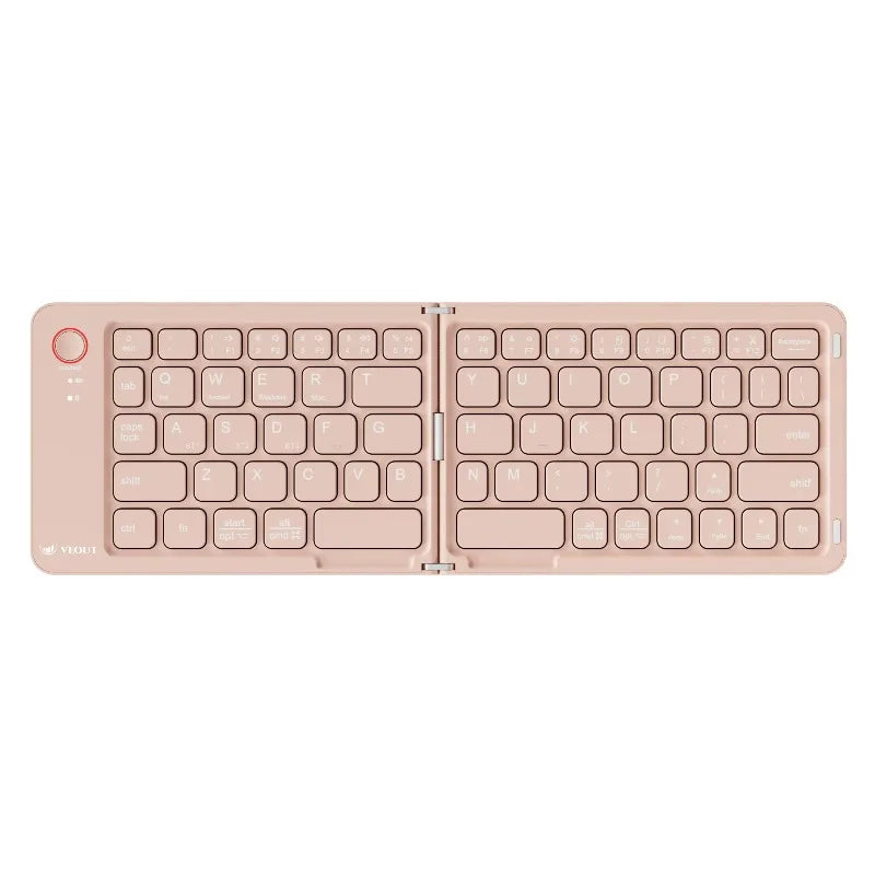 E4 Wireless Folding Keyboard Black White Pink Purple Four Colors Optional Compact Wireless Keyboard for Mobile Devices