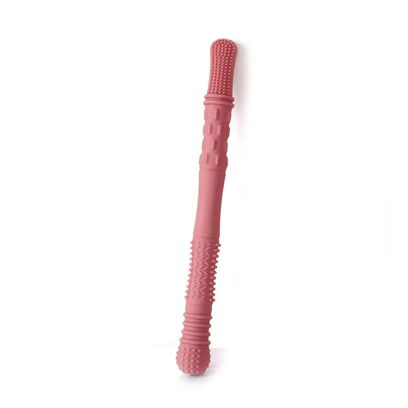 Children Baby Teether Chewing Glue Silicone Hollow Teething Tube Anti-eat Hand Molar Stick Newborn Toys Gift Accessories