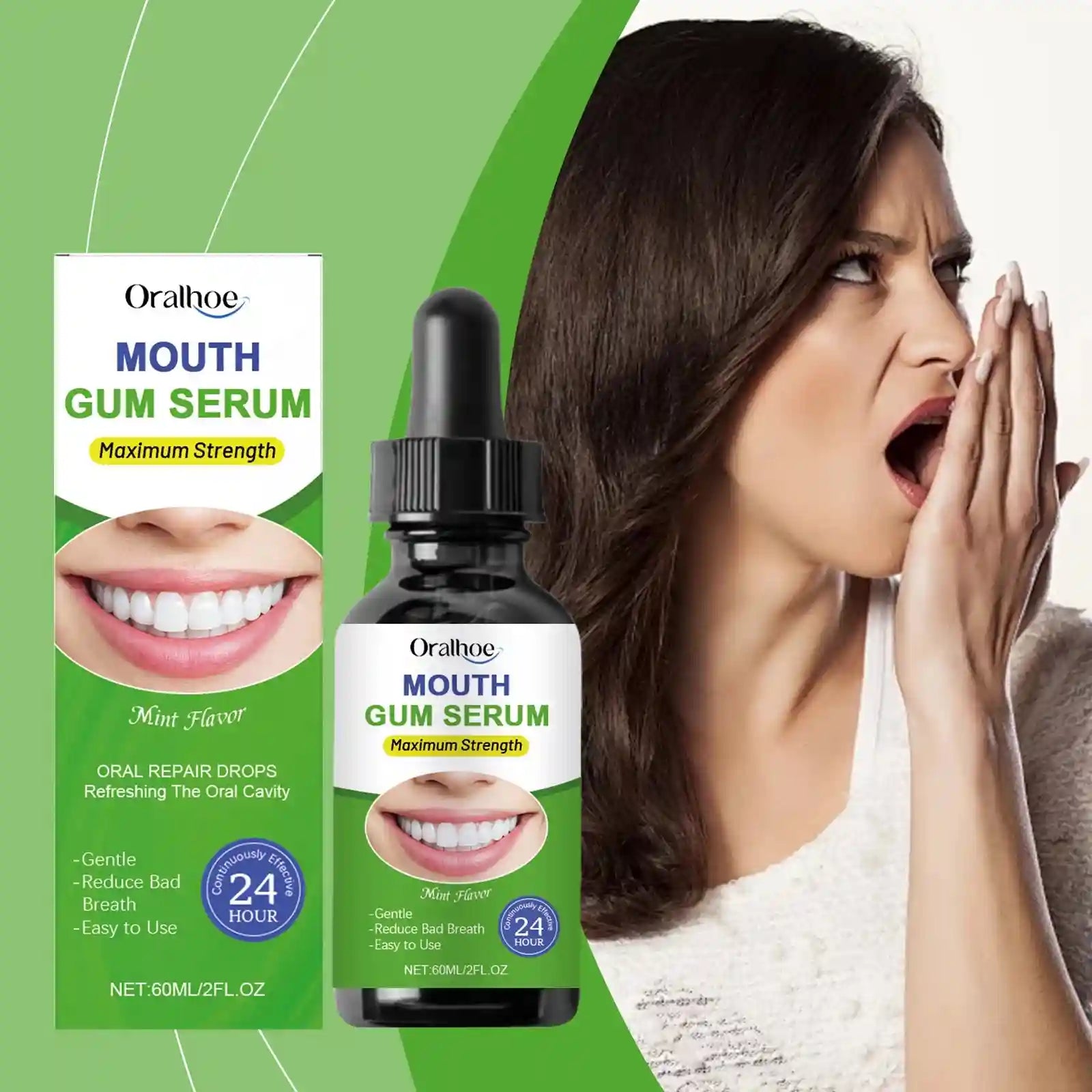 Tidesmit teeth whitening liquid drops for plaque removal, gum pain relief, and enamel protection.