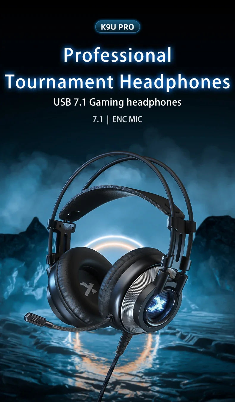 7.1 Surround Sound Gaming Headset with Noise Cancelling Mic - Tidesmit Tidesmit